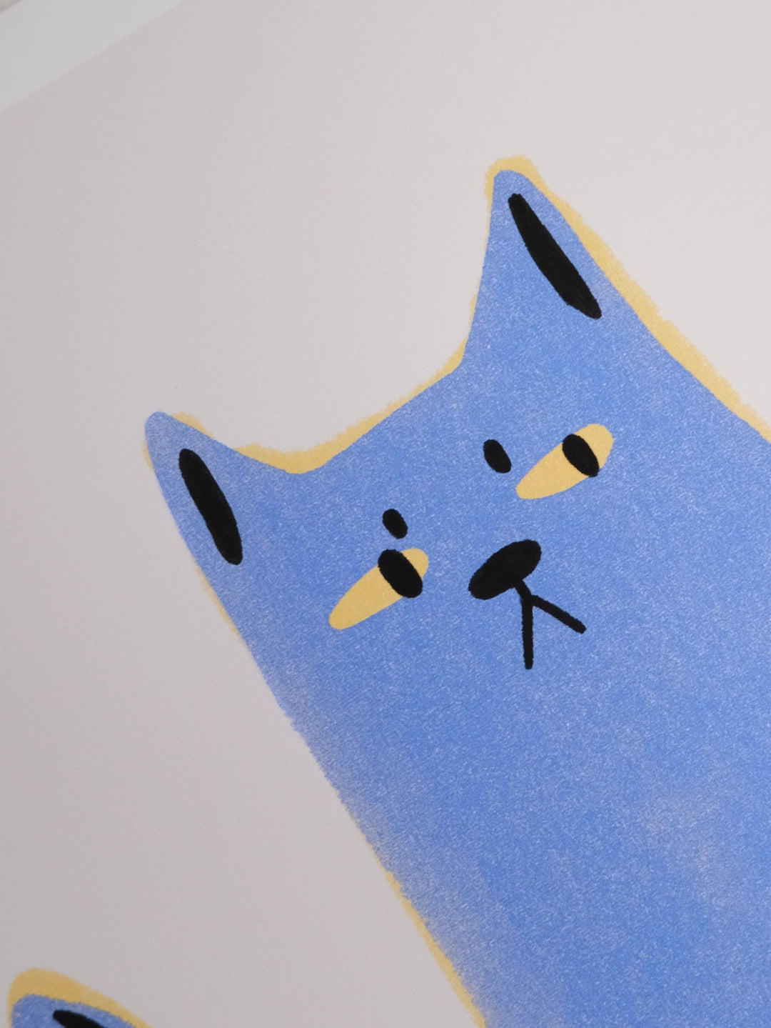 Blue Cat Art Print