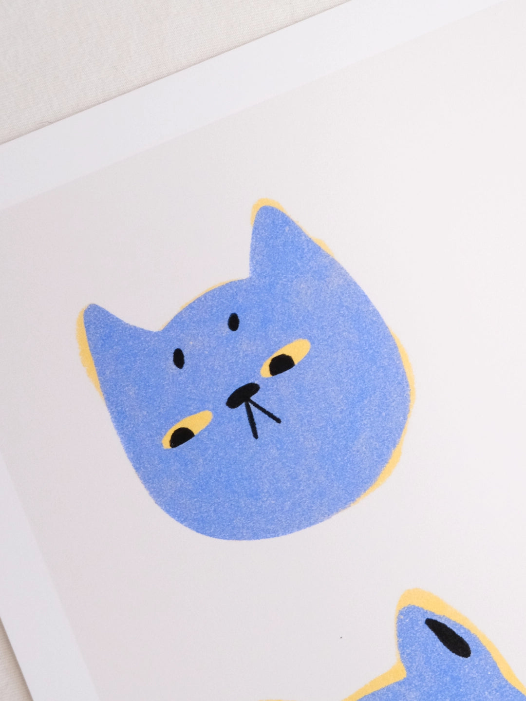 Blue Cat Art Print