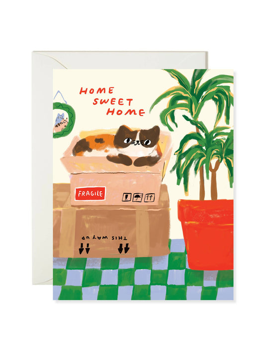 Cat Housewarming Greeting Card