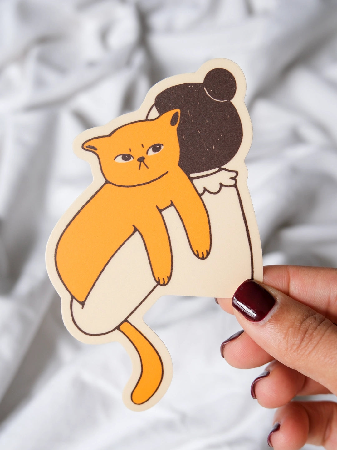 Cat Hug Sticker