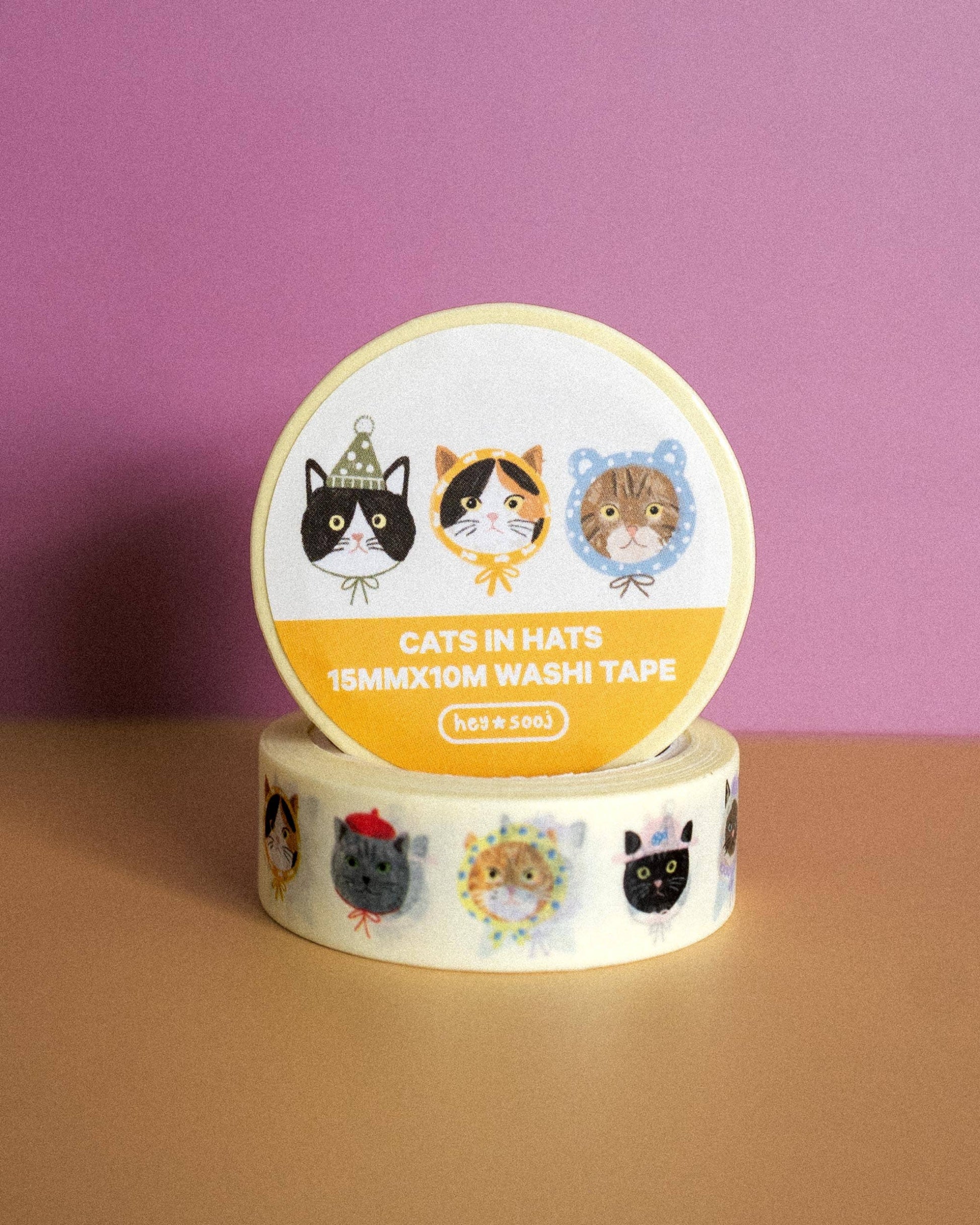 Cats in Hats Washi Tape