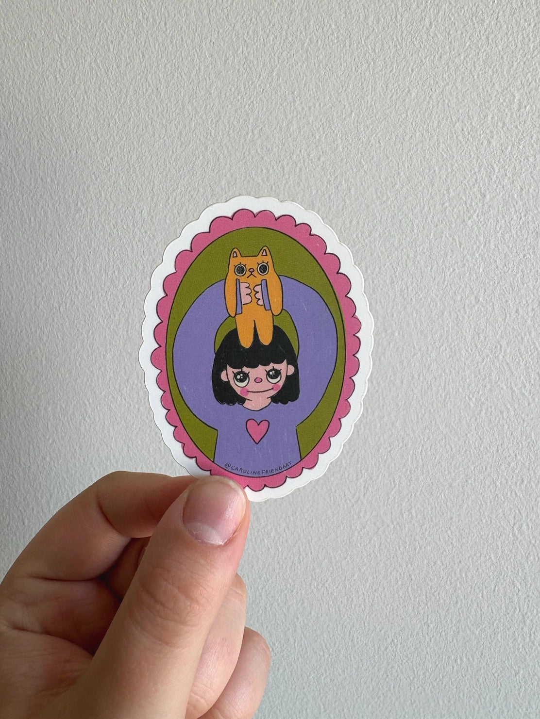 Cutest Baby in the World Cat Sticker
