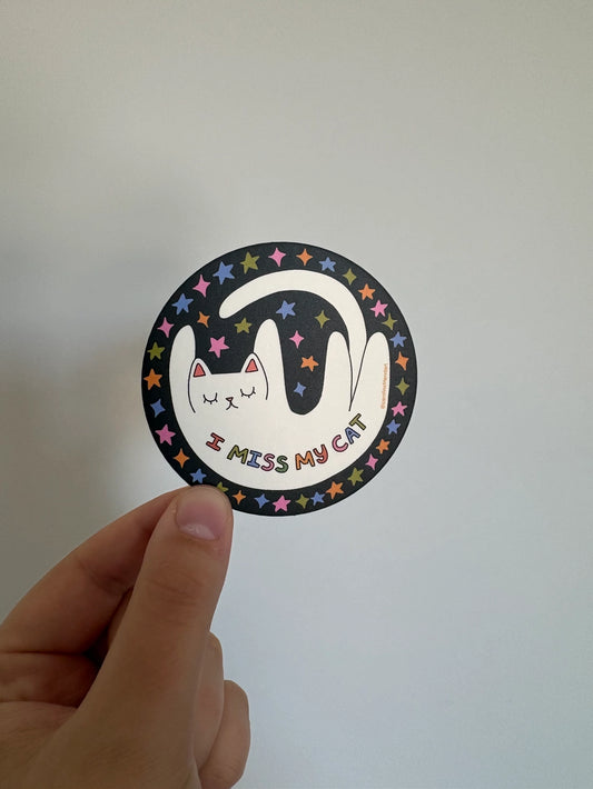 I Miss My Cat Sticker