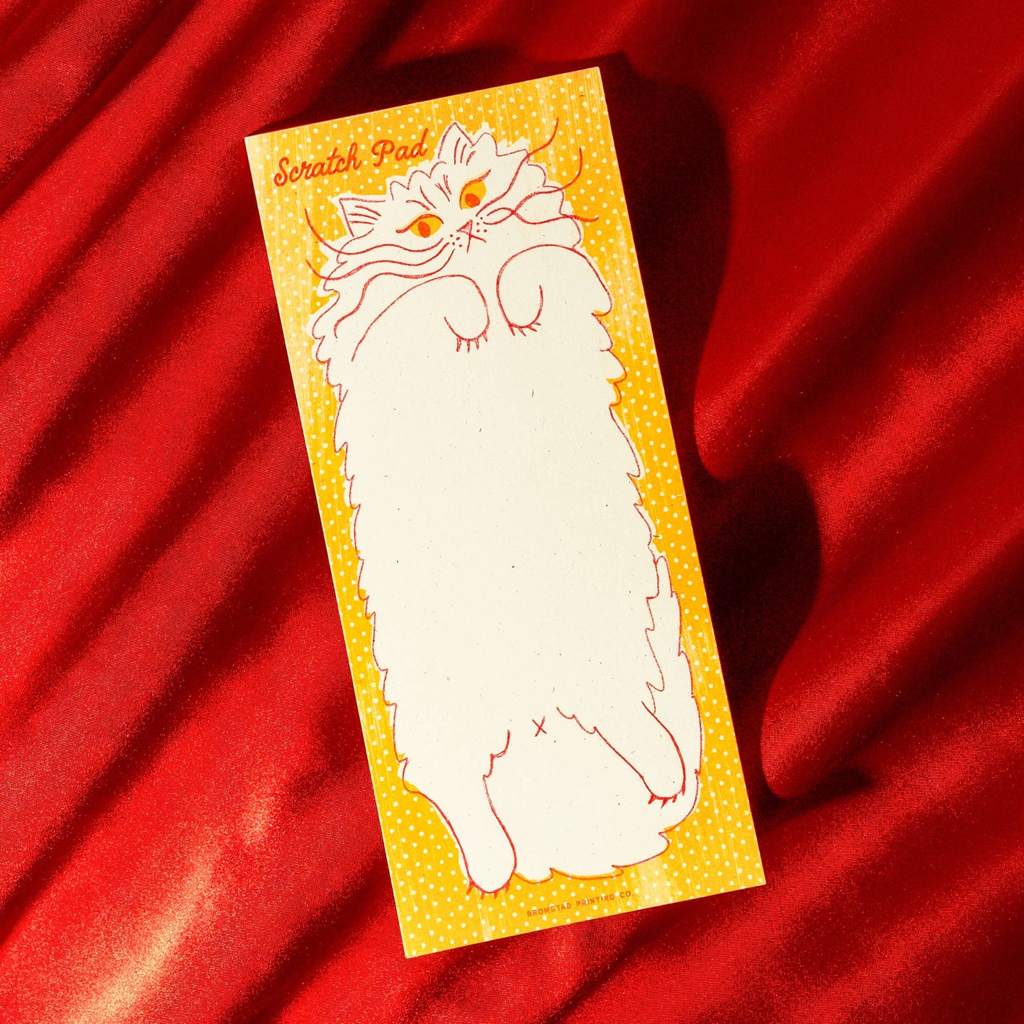 Scratch Pad Cat Risograph Notepad
