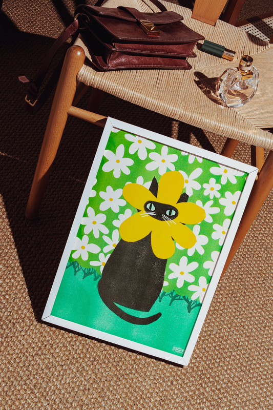 Rarest Bloom Risograph Art Print