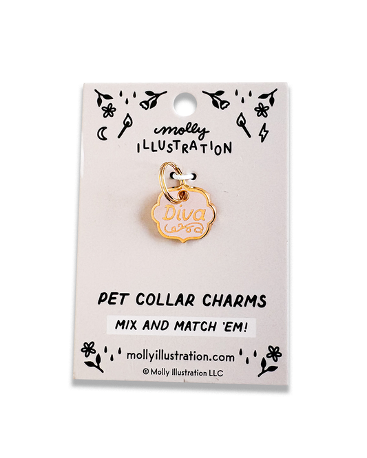 Diva Pet Collar Charm