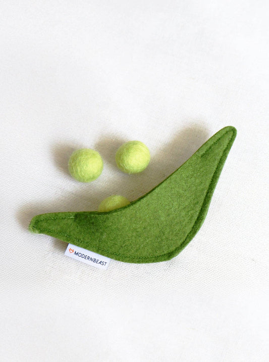 Pea Pod Wool Cat Toy