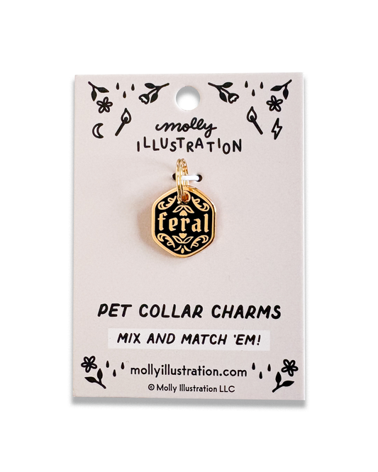 Feral Pet Collar Charm
