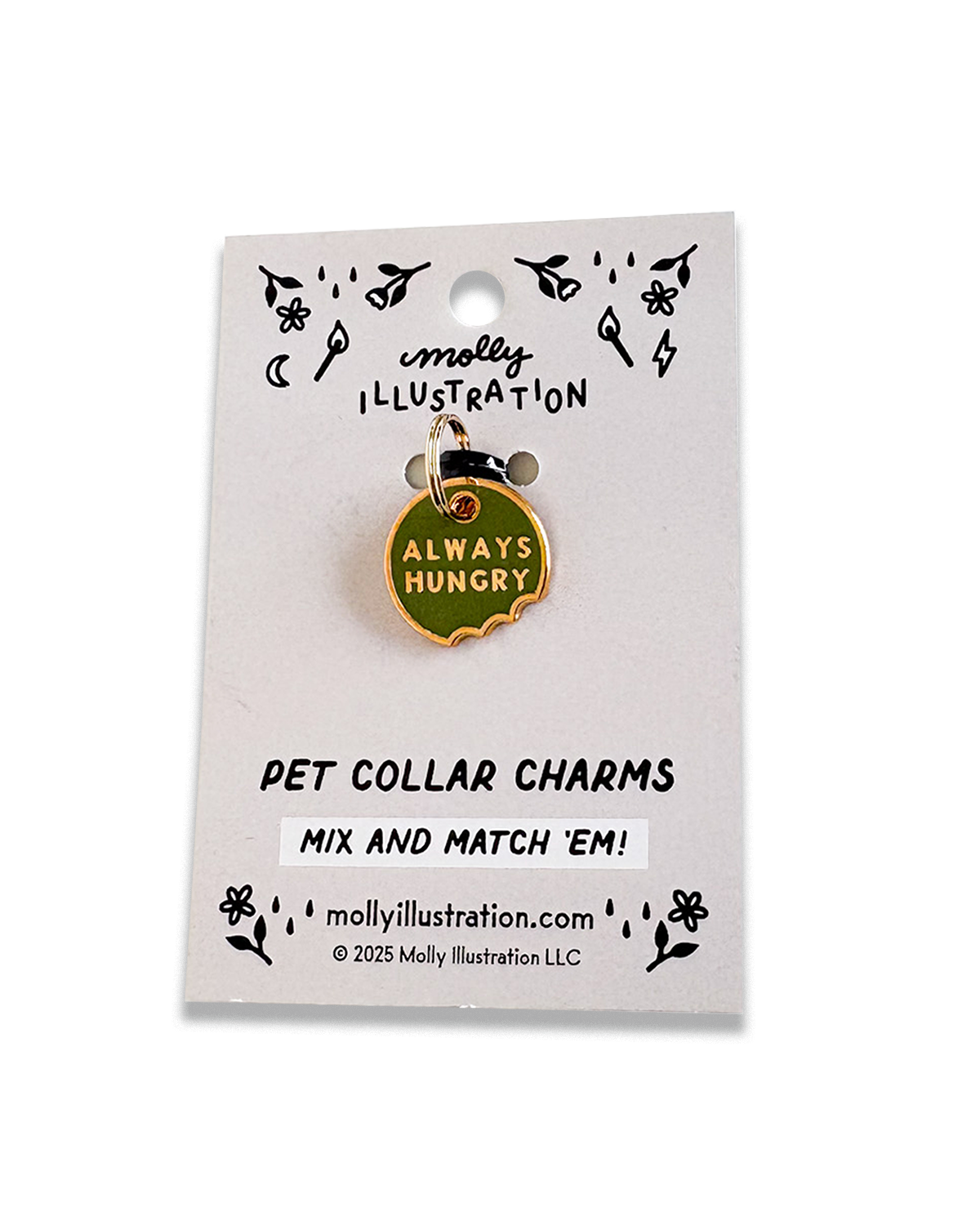 Always Hungry Pet Collar Charm