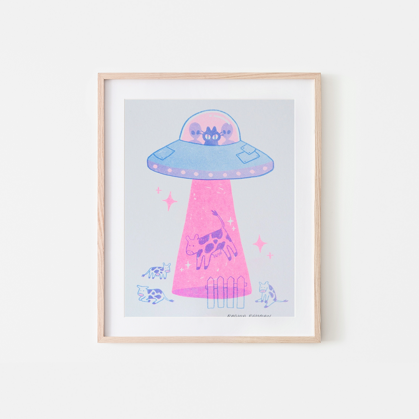 UFO Kuni Riso Print