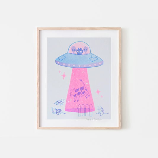 UFO Kuni Riso Print